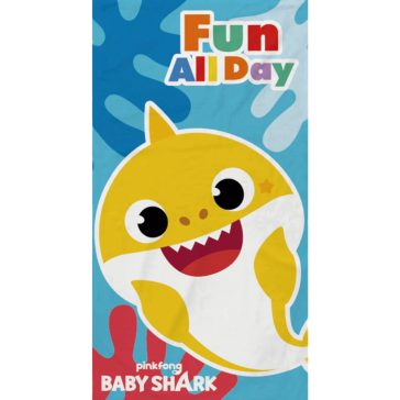   Baby Shark Fun Day fürdőlepedő, strand törölköző 70x140cm (Fast Dry)