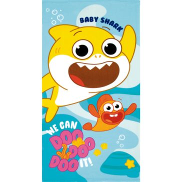   Baby Shark Doo It fürdőlepedő, strand törölköző 70x140cm (Fast Dry)