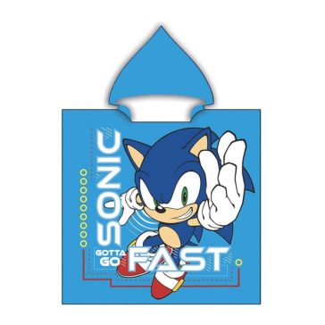   Sonic a sündisznó Gotta Go strand törölköző poncsó 55x110 cm (Fast Dry)
