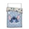 Disney Lilo és Stitch, A csillagkutya Cute Blue steppelt ágytakaró, paplan 140x200cm