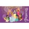 Disney Hercegnők Party lábtörlő, fürdőszobai kilépő 40x60 cm