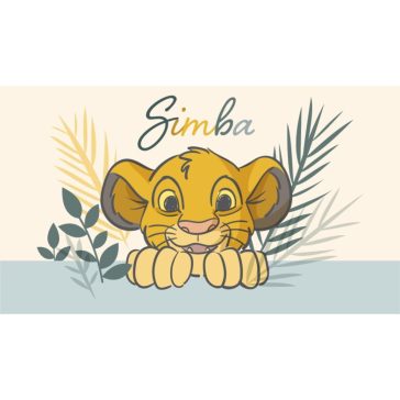   Disney Az Oroszlánkirály Simba lábtörlő, fürdőszobai kilépő 40x60 cm