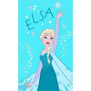   Disney Jégvarázs Elsa kéztörlő, arctörlő, törölköző 30x50 cm