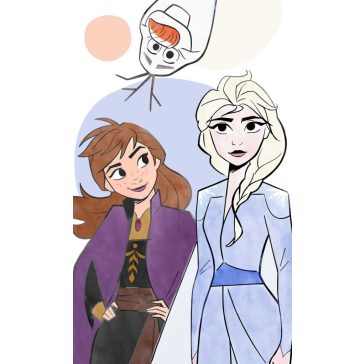   Disney Jégvarázs Family kéztörlő arctörlő, törölköző 30x50cm