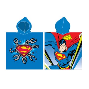 Superman Chain strand törölköző poncsó 55x110 cm