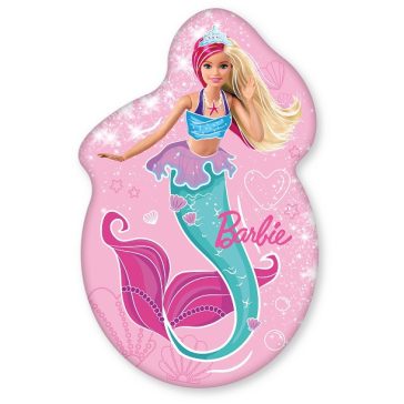 Barbie Mermaid Glitter formapárna, díszpárna 30x46 cm