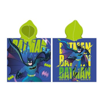 Batman Never Give Up strand törölköző poncsó 55x110 cm