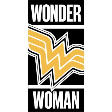   Wonder Woman Black fürdőlepedő, strand törölköző 70x140cm (Fast Dry)