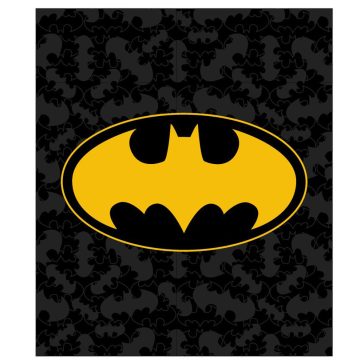 Batman Black coral fleece polár takaró 120x150cm