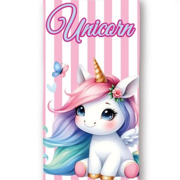   Unikornis Candy Pastel fürdőlepedő, strand törölköző 70x140cm (Fast Dry)