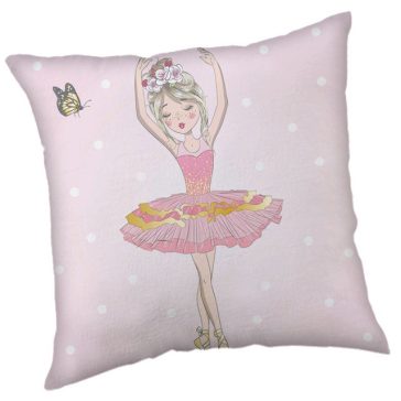 Balett, Balerina Pink párna, díszpárna 40 x 40 cm