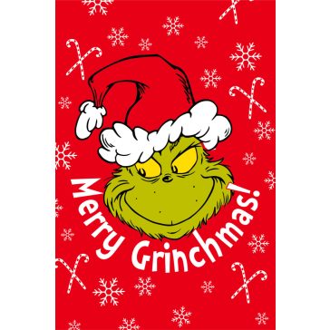 A Grincs Merry Grinchmas mikroflanel takaró 100x150cm