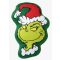 A Grincs Green Smile formapárna, díszpárna 36x23 cm