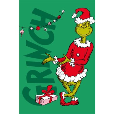 A Grincs Merry Presents mikroflanel takaró 100x150cm