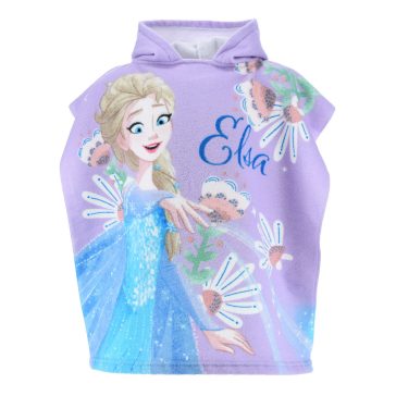   Disney Jégvarázs Elsa strand törölköző poncsó 55x110 cm (Fast Dry)