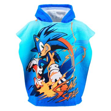   Sonic a sündisznó Speed strand törölköző poncsó 55x110 cm (Fast Dry)